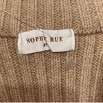 Sophie Rue  Tan Mock Neck Ribbed
Sweater(Size Medium) Photo 6