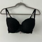 Victoria's Secret Victoria’s Secret Black Lace Dream Angels Laced Demi Bra 32 DDD/F Photo 0