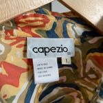 Capezio Vintage  floral silk button blouse long sleeve lightweight sheer Photo 1