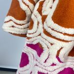 Farm Rio NWOT  Wool Blend Hearts Fleece Oversized Coat Size S Multicolor Photo 10