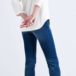 Madewell Women's Libra Beige Lace-Up Tunic Tee - S EUC Photo 3