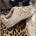 Coach  Signature Sneakers - Silver and Beige Photo 1