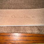 Christian Dior Dior White & Navy Belt with Gold Buckle Photo 2