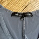 Calvin Klein FRANCISCO COSTA FOR  long sleeve v neck spandex gray dress size 12 Photo 1