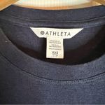 Athleta  Soft‎ Tank XXS Oversized Navy Active Performance Wear Yoga Running Photo 2