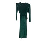 Charlie Holiday  Izzy Velvet Wrap Dress, New with Tags, Emerald Green Photo 5