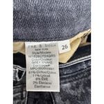 Rag and Bone  Snakeskin Print Jeans Distressed Denim Pants‎ Black Size 26 Photo 8