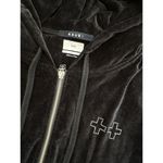 Ksubi  - Ritzy Infinity Zip Front Hoodie in Black & Silver Photo 1