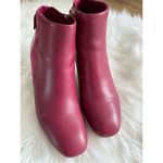 White House | Black Market  Sangria Heel BootSize 8M red chunky heels Photo 1