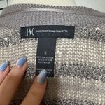 INC COPY - - International Concepts, Silver Sequined Knit Bolero Style Sweater Photo 2