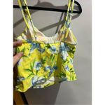 Caribbean Joe Yellow Floral Swimsuit Top Woman’s Size 10 NEW Top Only Photo 3