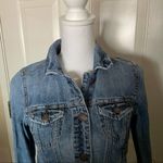 American Eagle  Distress Denim Jean Jacket Photo 1