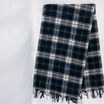 Pendleton Vintage Green Blue Yellow White Plaid Scarf Unisex Men Women One Size Photo 4