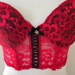 Daisy Fuentes Red Lace Bustier Photo 1