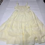 Tularosa  Eleanora Embroidered Dress in Mellow Yellow Large Photo 2