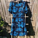 Ann Taylor  Floral Toile Square Neck Shift Dress, Night Sky, Women's, Siz… Photo 10