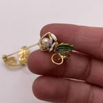 Vintage Flower Pin Brooch & Clip On Clip Photo 10