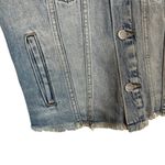 Lucky Brand Tomboy Trucker Raw Hem Collared Button Front Jean Jacket Women Sz S Photo 2