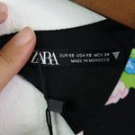 ZARA  Floral‎ Print Open Back Mini Dress Black Size XS Photo 5