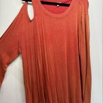 White Birch NEW Rust Orange Asymmetric Tunic with Shoulder Cutout Size 3XL Photo 4