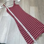 Brandy Melville  Dress striped bodycon mini Red (one size) summer party casual Photo 5