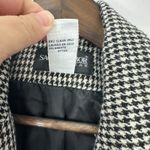 Sag Harbor Woman Blazer 16W Black White Wool Blend Houndstooth Academia Preppy Photo 2