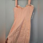 For Love & Lemons Peach Monika Hook-Front Denim Dress Photo 6