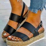 Summer Sandals Black Size 7.5 Photo 0