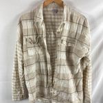 P.J. Salvage  plaid button down flannel shirt S Photo 1