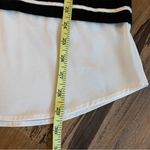 Karl Lagerfeld  Top Crewneck Mock Layer Striped Crimson Black Sweater Size L Photo 7