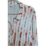 New Directions Shirt Womens 2X Multicolor Tie Dye Print Button Up Tunic Top Photo 2