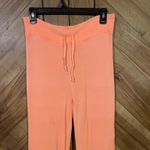 SKIMS  Size Small Neon Orange French Terry Low Rise Straight Leg Pants NWT  Photo 2