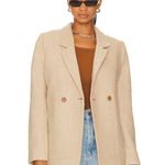 ANINE BING ππ Tweed Double Breasted Fishbone Blazer ~ Tan & Cream Medium Photo 4