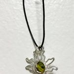 Multicolored Star Moon Silver Necklace Photo 0