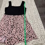SheIn  Pink and Back Polka Dot Romper Photo 8