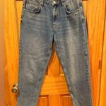 ASOS Design only Emily high waist straight leg frayed ends waist 32 Blue Photo 0