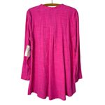 Habitat  Women’s Sz Small Pink Drop Tail Shirt New NWT Tencel Button Down Tunic Photo 6