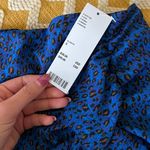 Urban Outfitters Blue Leopard Print Mini Skirt  Photo 6