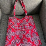 Vera Bradley  Curvy Tote in Frankly Scarlett Rare Retired Photo 0
