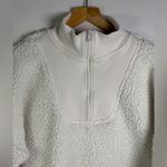 Aerie  Women’s Dream Fleece Sherpa Half Zip Pullover Cream Cozy Minimalist Sz M Photo 1