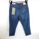 Everlane Womens The Summer Jeans High Rise Cropped Rolled Hem Medium Wash 31 Photo 1