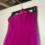 Y2K vintage Kurt Thomas 100% silk Strapless Mini Dress Pink Size 2 Photo 9