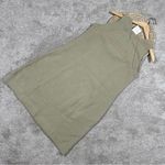 Ethos Paris 100% Organic Cotton Calcutta Sleeveless Mini Dress Textured Sable L Tan Size L Photo 3