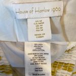 House of Harlow 1960 Linen Blend Long Sleeve Crop Top Yellow Size M Photo 3
