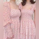 Hill House The Grace Nap Dress in Pink Multi Pansy White Size undefined Photo 2