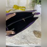 Novelty Lady Face Shoulder Bag faux Leather Messenger Travel Handbag (Purple) Purple Photo 5