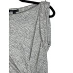 MNG Suit Gray Knit Dress Size Medium Y2K‎ Classic Twist Front with Lining Photo 2