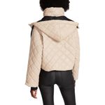 Steve Madden  Hayle Jacket in Beige Small Womens Vegan Coat Faux Leather Photo 12