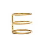 Luv AJ The Triple Spear Bangle Ring in Antique Gold Photo 1