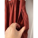 Anthropologie Gretel Embroidered Oversized Red Maxi Dress XS Bohemian Cottage Photo 5